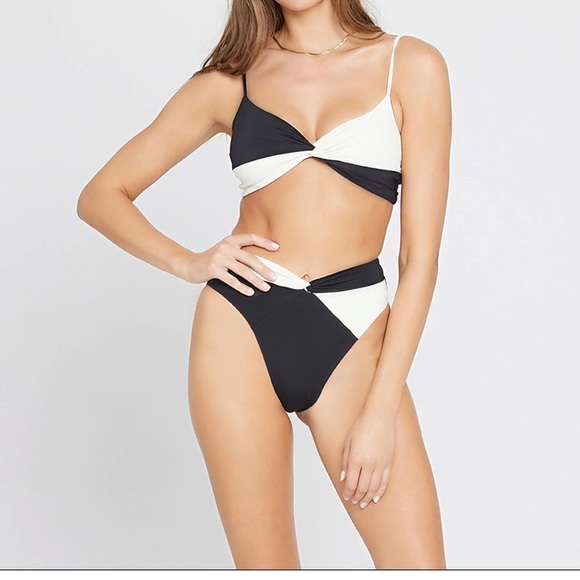L *Space Color Block Nancy Lee Bikini Bottom - Picture 1 of 6